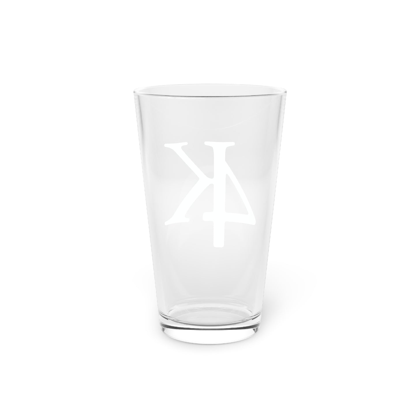 4K Records 16oz Glass