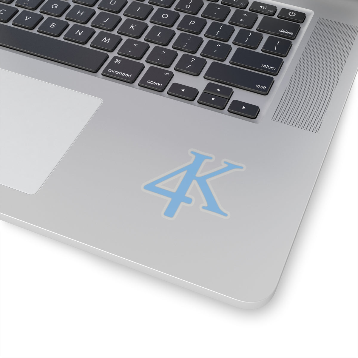 4K Records logo sticker (Blue)