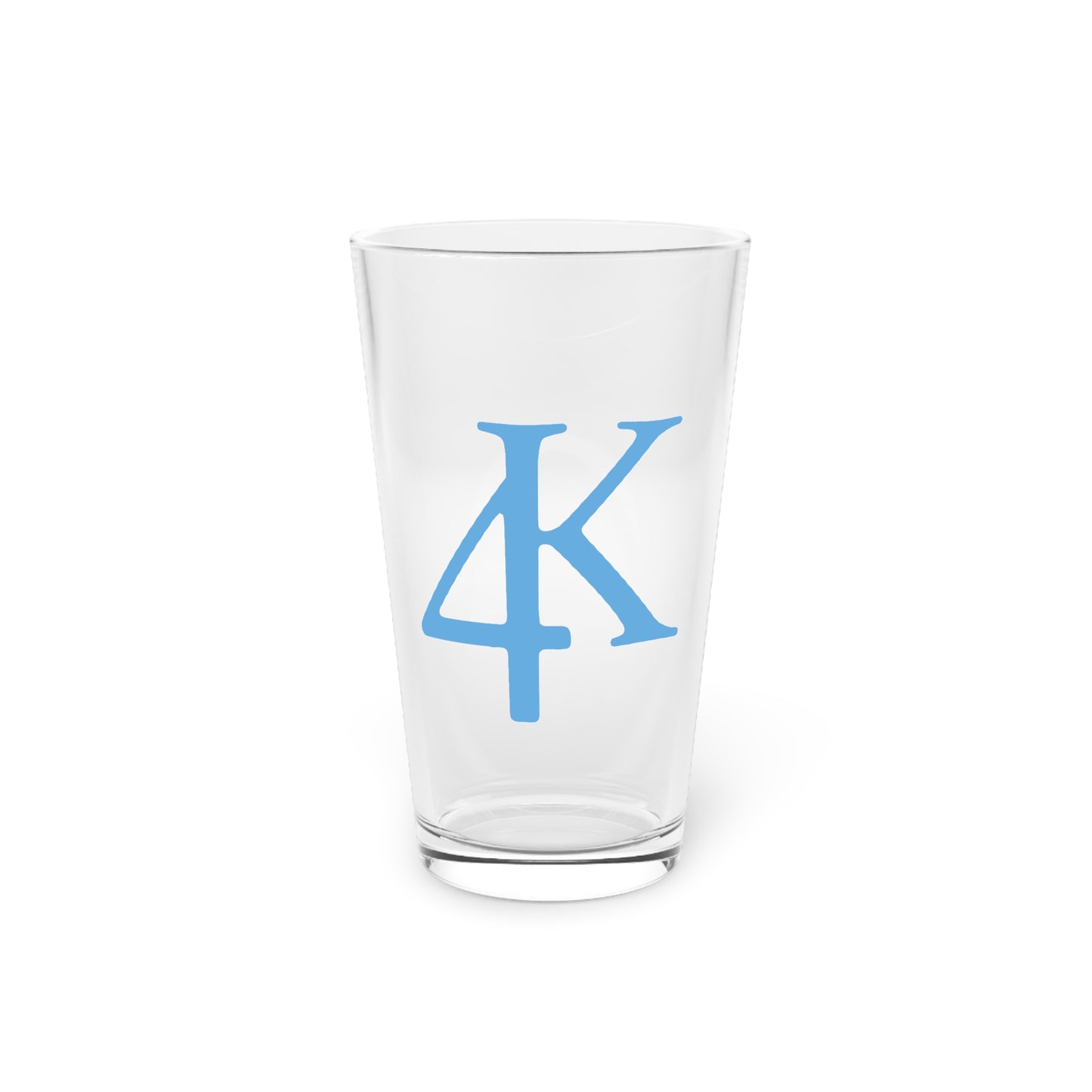 4K Records 16oz Glass